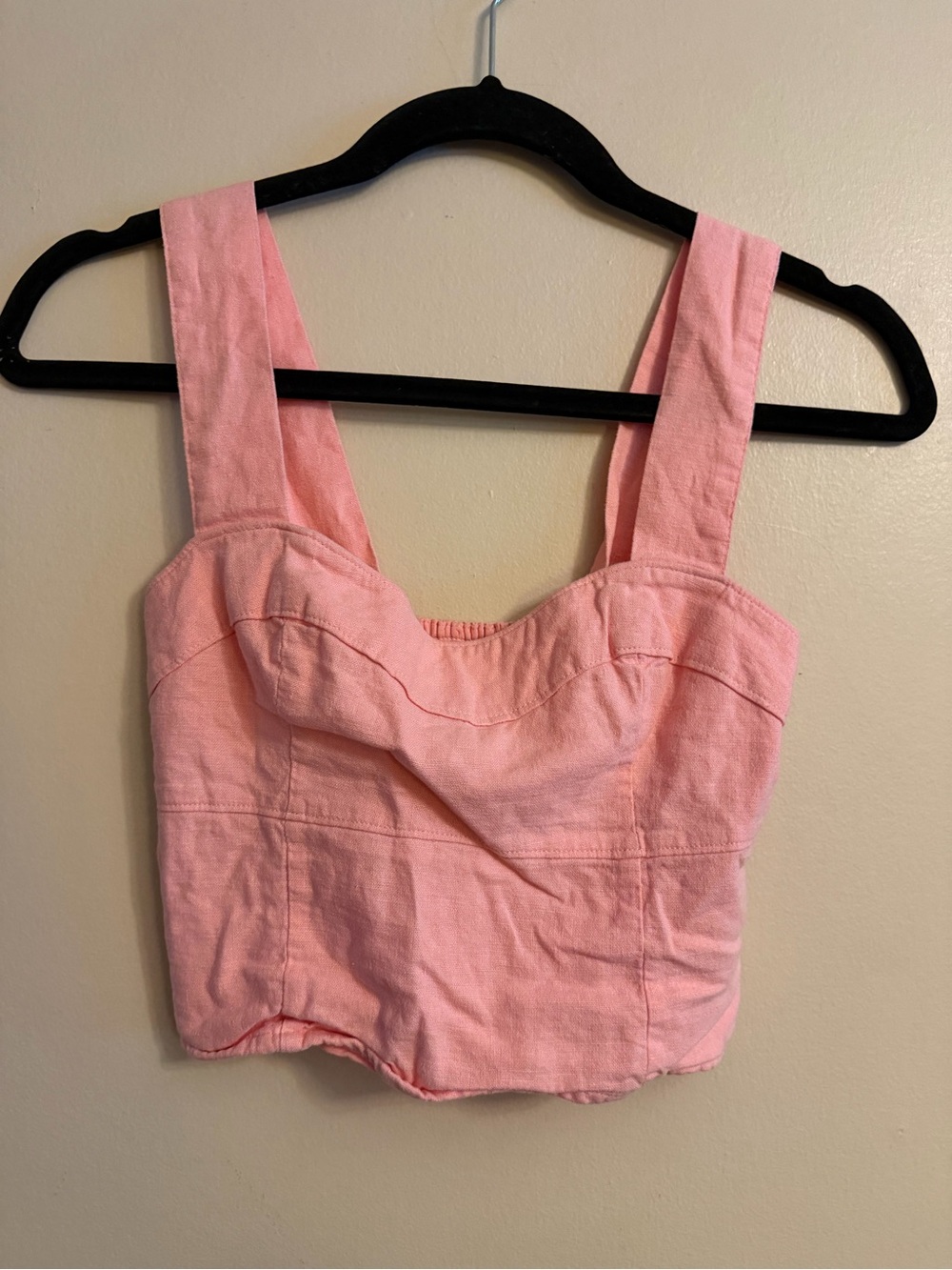 Abercrombie & Fitch Pink Sweetheart Crop Tank